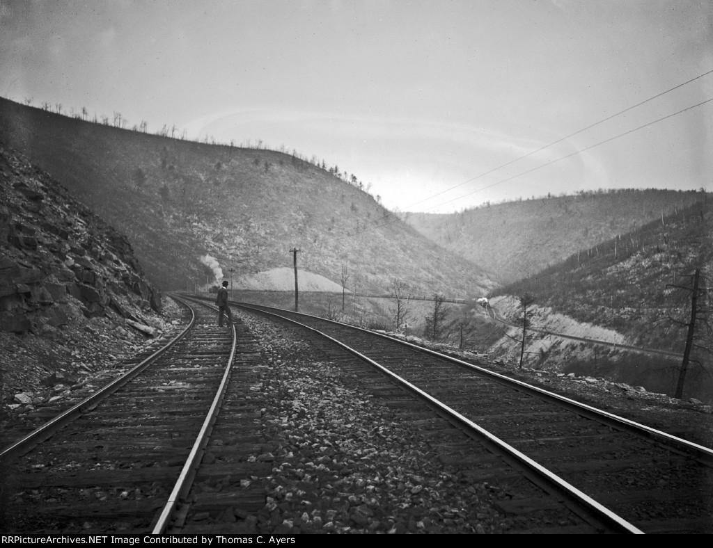 PRR Horseshoe Curve, #1 of 4, c. 1895